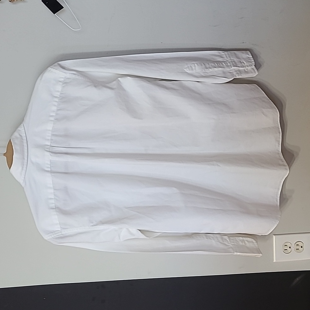 Boyfriend Shirt By J. Crew Crisp White Cotton Button-Up Shirt Size Extra Small - Picture 7 of 7